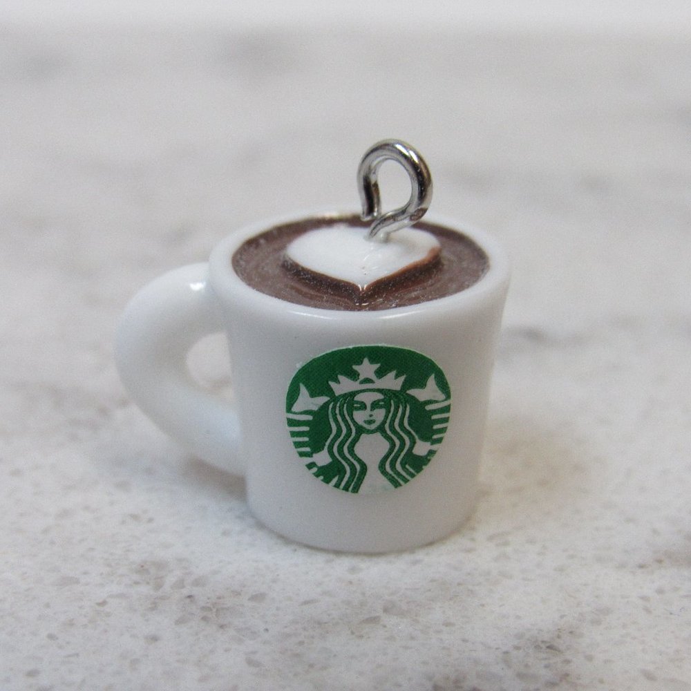 Starbucks Coffee Mini Cup Charm Pendant Jewelry For Necklace Or Bracelet!